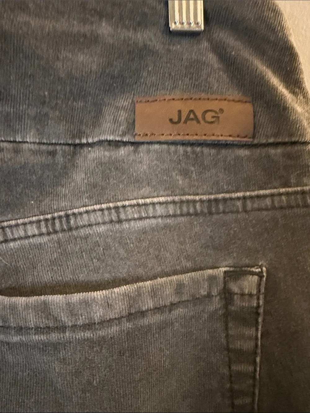 JAG Jeans High Rise Straight Leg Jeans Women’s 12/31 Gray Stretch Pull On
